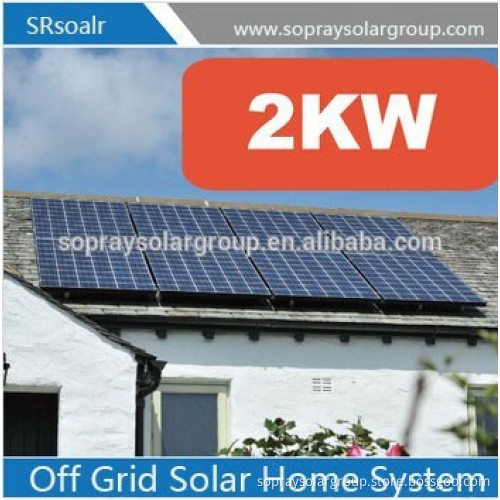 Easy installation 2kw solar grid tie system solar panel system